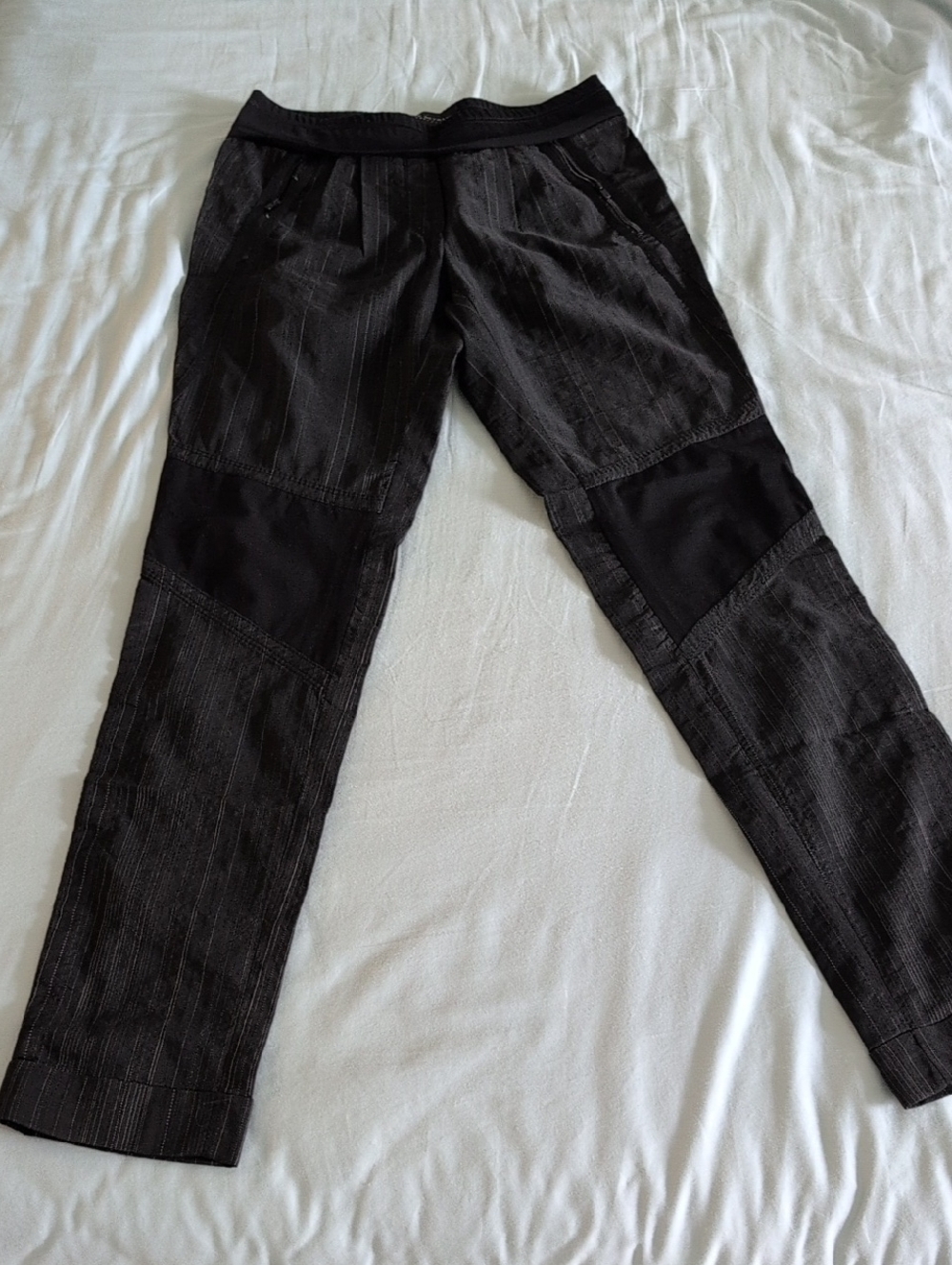 Beate Heymann Women's Black Cargo-Style Stretch Pants